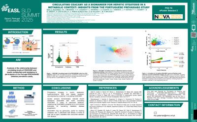 Circulating CEACAM1 as a biomarker for hepatic steatosis in a metabolic context: Insights from the Portuguese PREVADIAB2 study