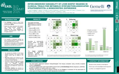 Inter-observer variability of liver biopsy reading in clinical trials for metabolic dysfunction-associated steatohepatitis: A monocentric experience
