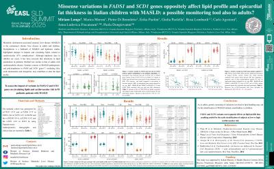 Missense variations in FADS1 and SCD1 genes oppositely affect lipid profile and cardiovascular risk in Italian children with MASLD: A possible monitoring tool also in adults?